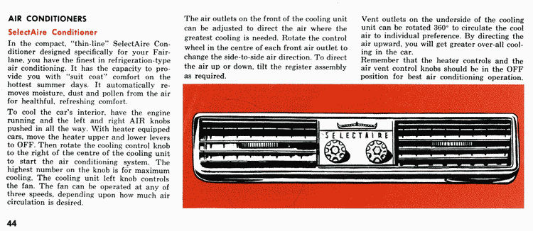 1964 Ford Fairlane Owners Manual Page 28